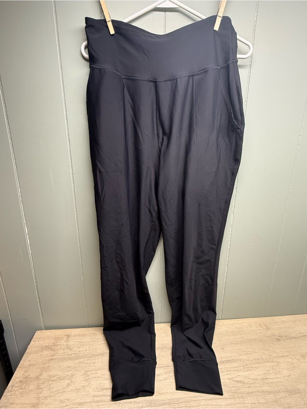 Old Navy Black High-Waist Track Joggers